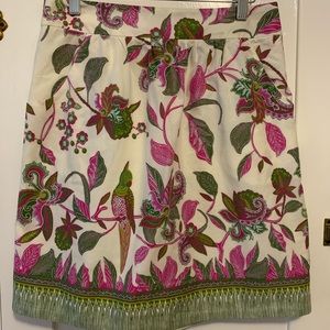 Anthropologie Edmé & Esyllte Botanical Skirt